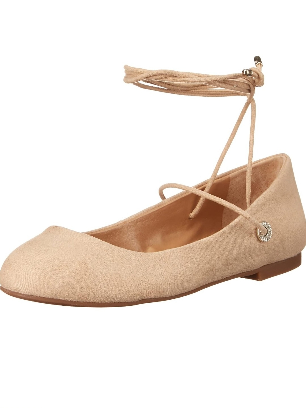 Jessica Simpson Bingley Women's Ankle-Tie Ballet Flat - Leopard Print